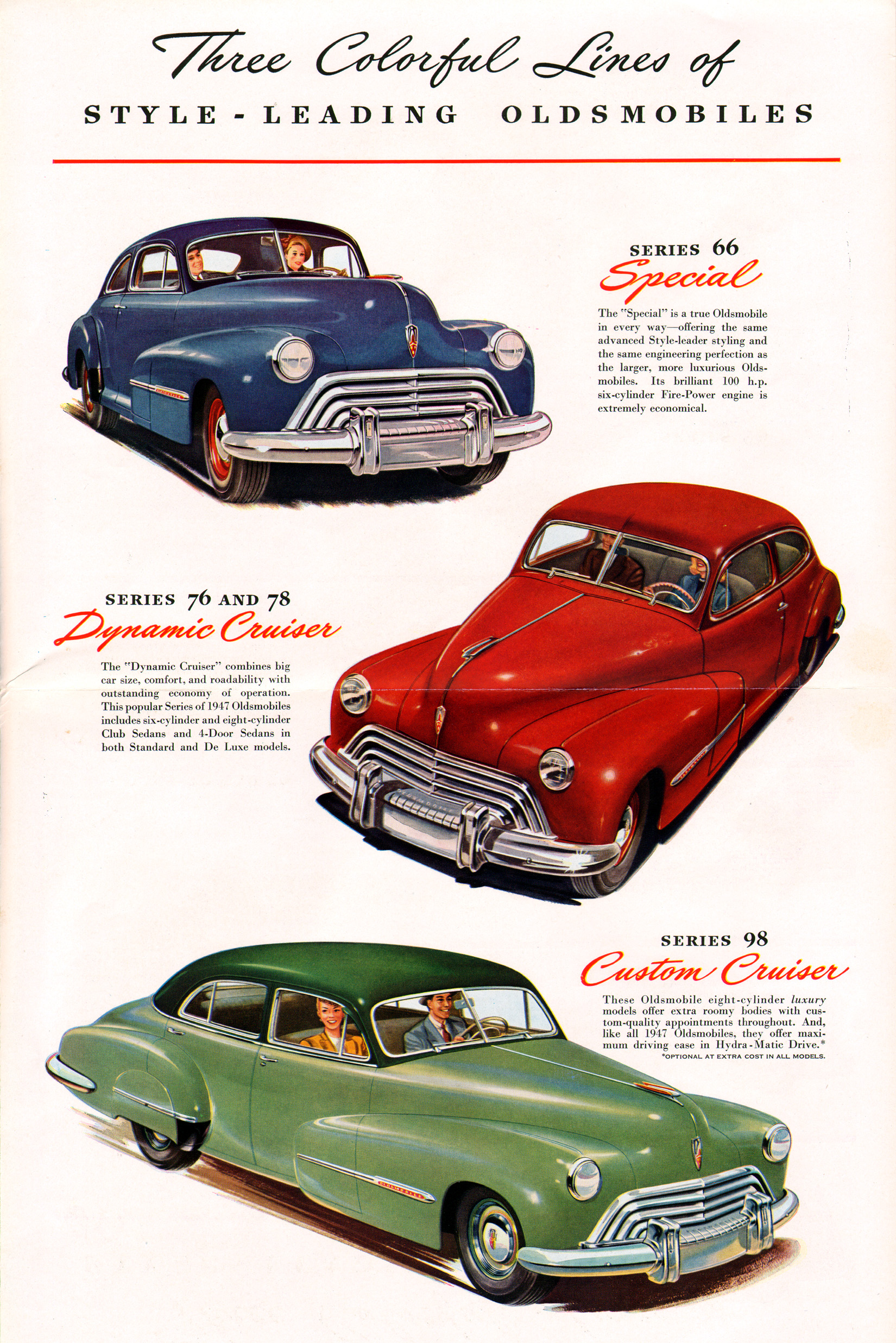 1947 Oldsmobile Motor Cars Foldout Page 3